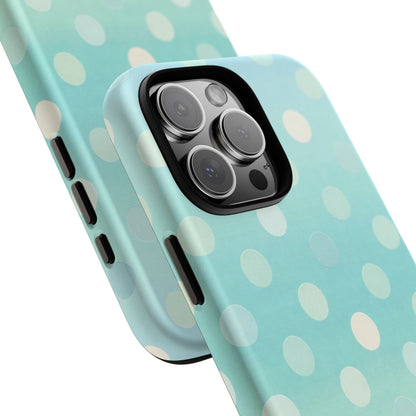 Abstract Palm Tough Phone Case — Minimal Coastal Blue Protective Cover