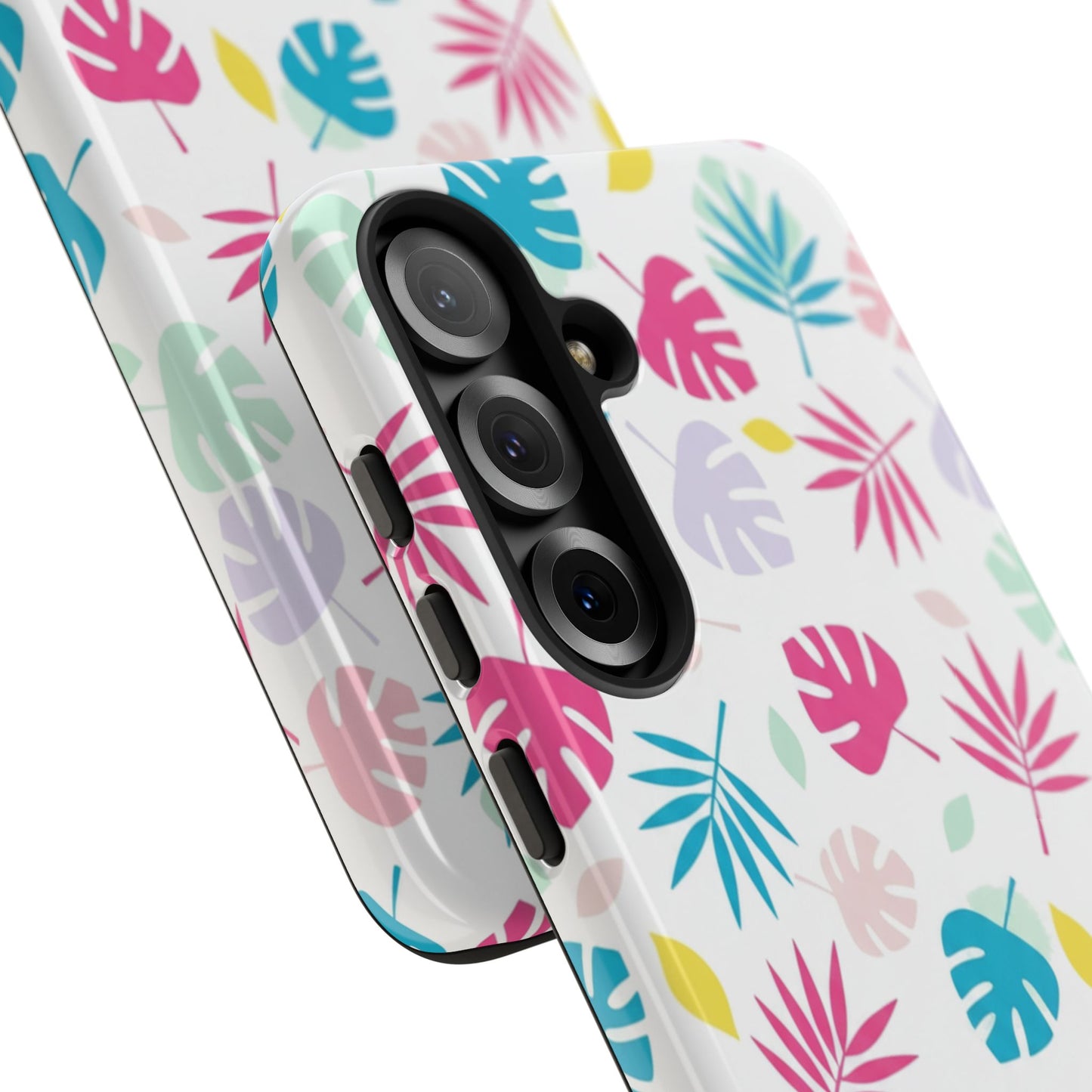 Tropical Leaf Phone Case — Colorful Pastel Monstera & Palm iPhone Case