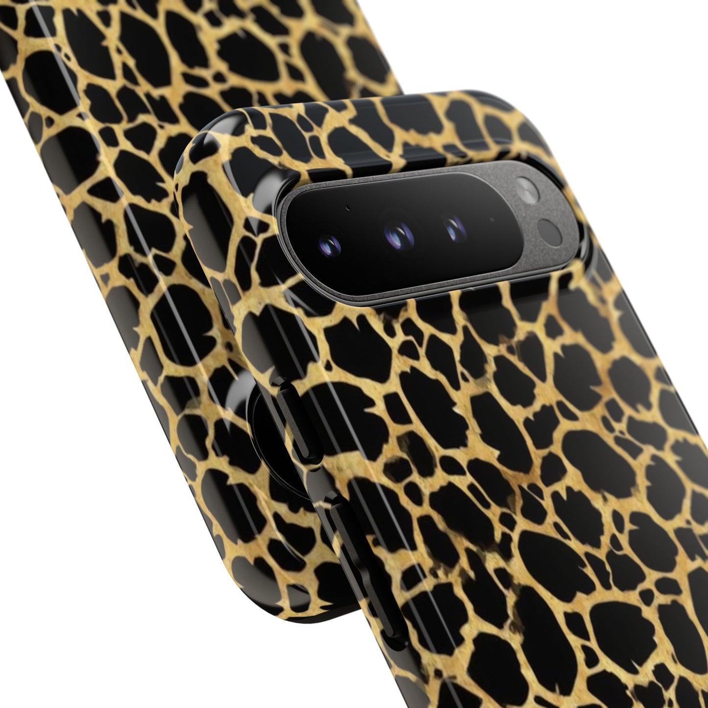 Giraffe Print Tough Phone Case — Durable Leopard-Style Protective Cover