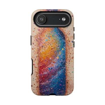 Galaxy Bottle Tough Phone Case — Colorful Nebula Splash iPhone Cover