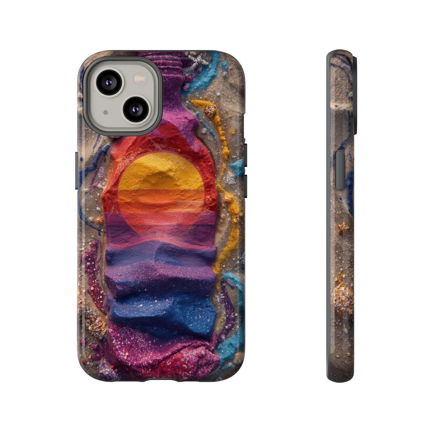 Phone Case — Colorful Sand Art Sunset Tough Protective Case