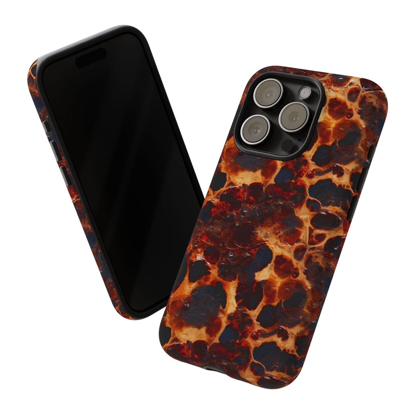 Tortoiseshell Phone Case — Protective iPhone Cover with Classic Amber Pattern