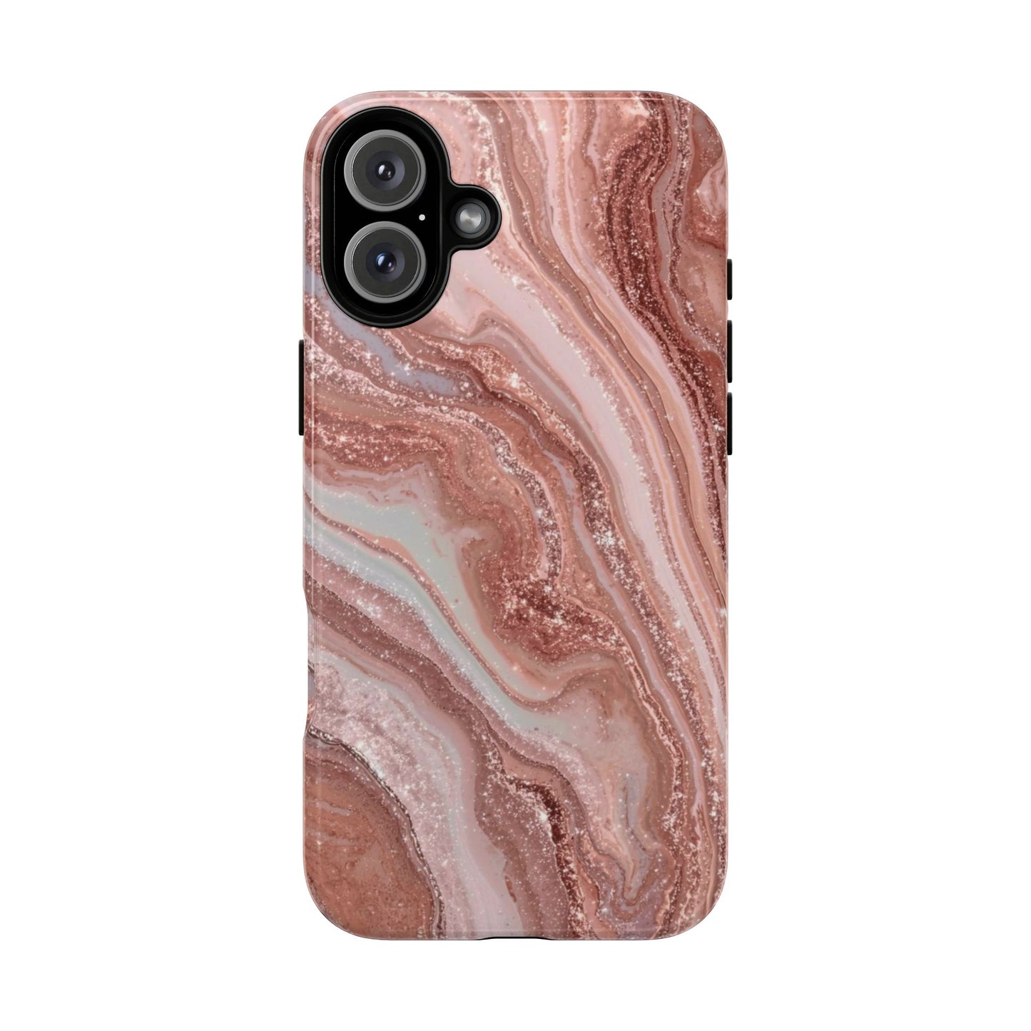 Rose Gold Marble Tough Phone Case