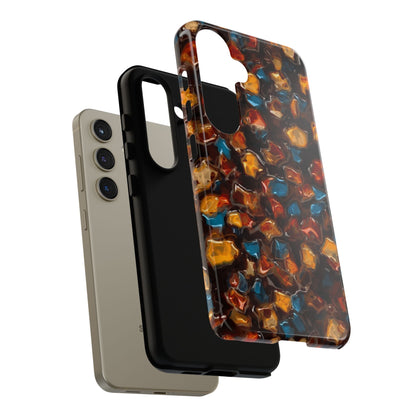 Phone Case - Amber Tortoiseshell Mosaic Protective Cover