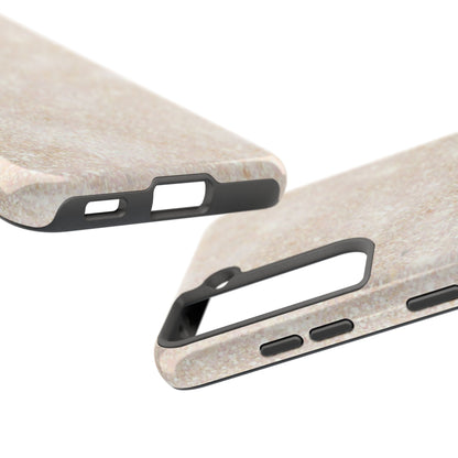 Marble Texture Tough Phone Case — Sandstone Protective Phone Cover
