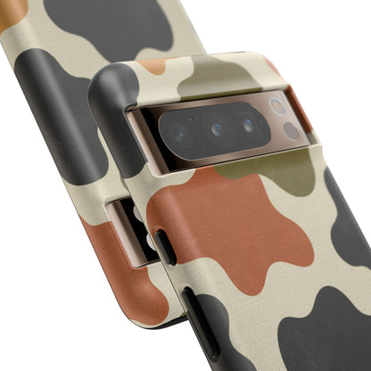 Retro Abstract Camouflage Phone Case — Earth Tone Tough Case
