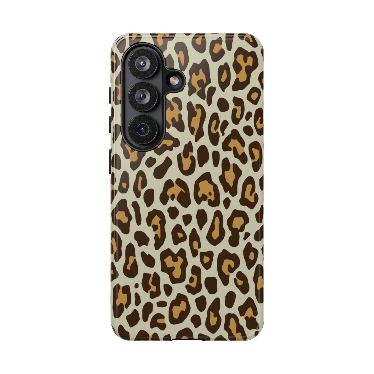 Leopard Print Tough Phone Case — Durable Protective Animal Print Case