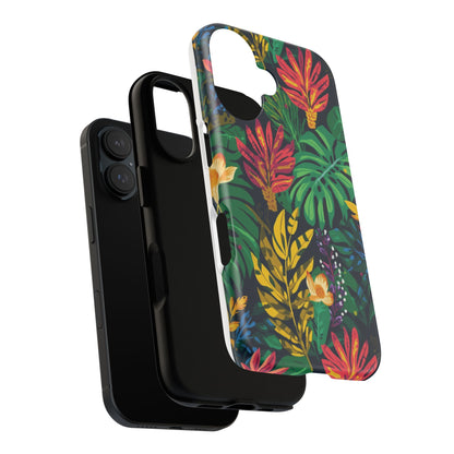 Tropical Floral Phone Case — Vibrant Jungle Leaf Protective Cover