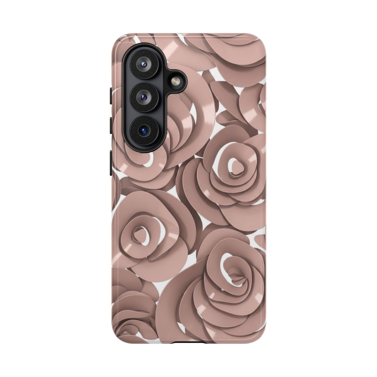 Rose Pattern Phone Case — Blush Floral Tough Case