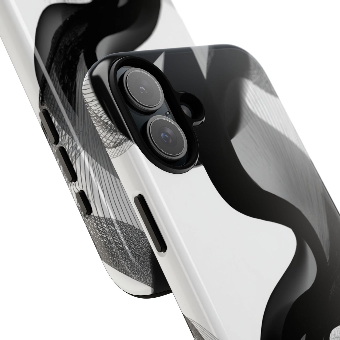 Phone Case — Monochrome Abstract Protective Cover