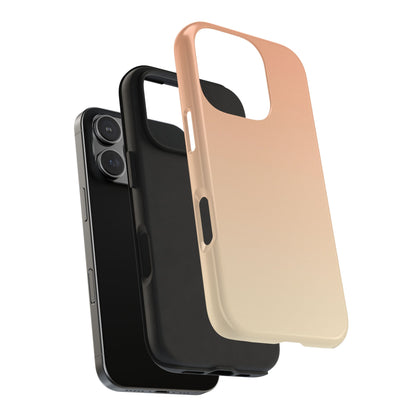 Gradient Tough Phone Case — Peach Ombre Protective Cover