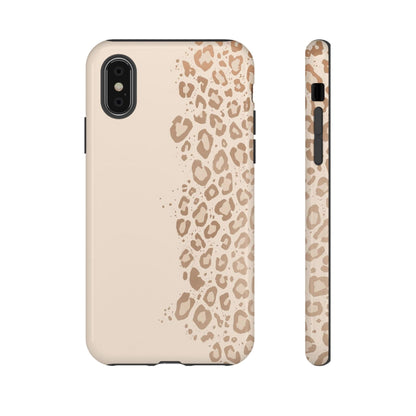 Phone Case – Beige Leopard Print Protective Cover