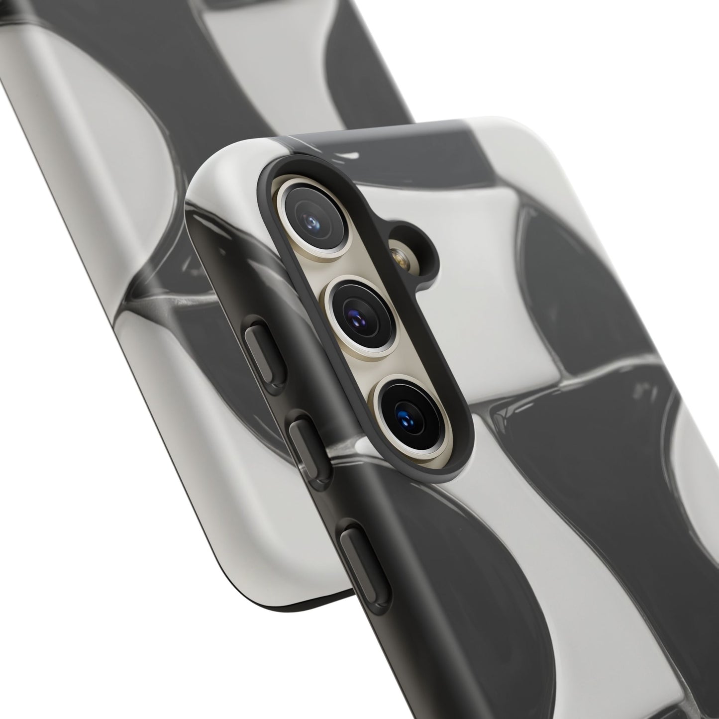 Black & White Abstract Pattern Tough Phone Case