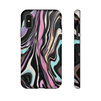 Abstract Marble Tough Phone Case — Pastel Swirl Protective Cover