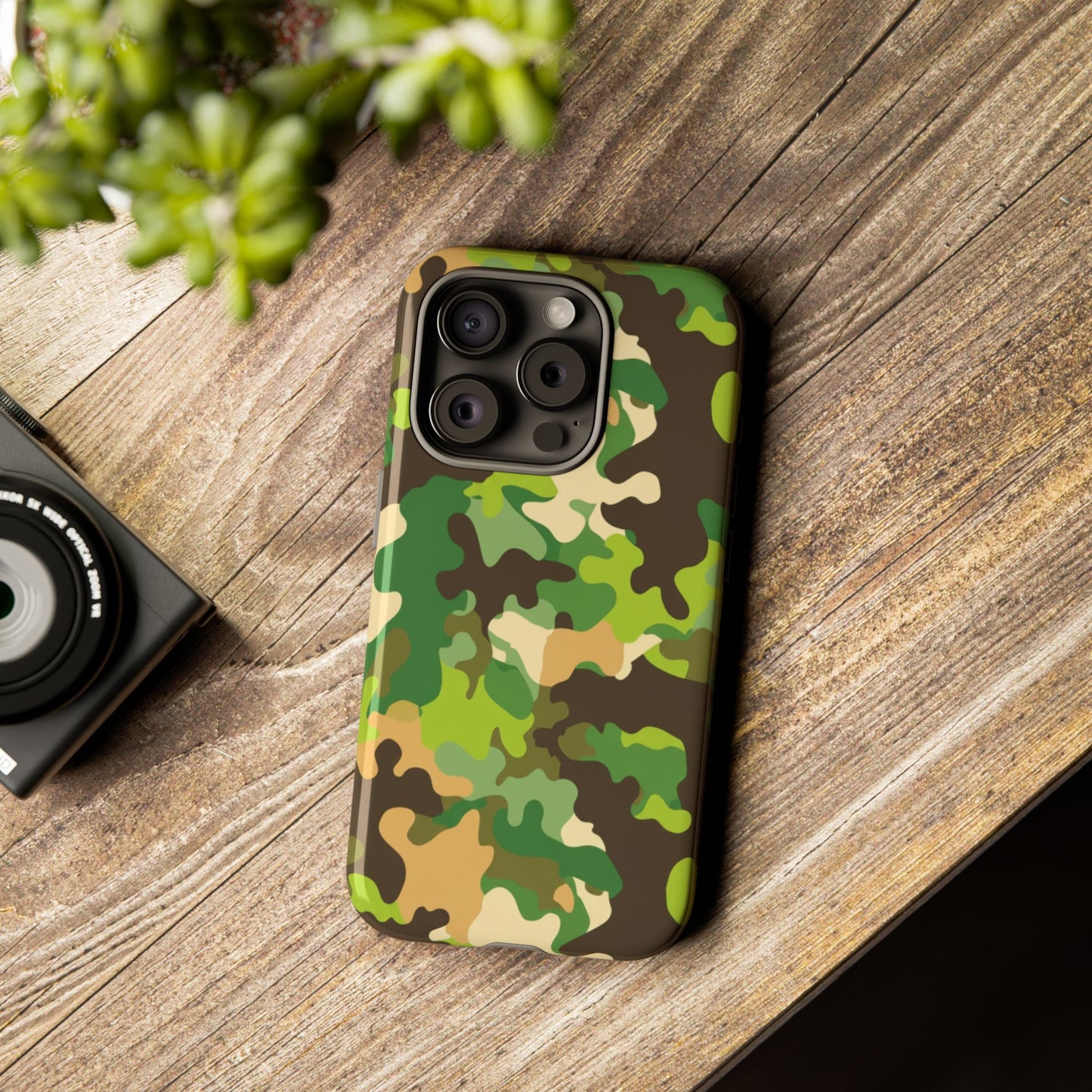 Camouflage Tough Phone Case — Military Camo Protective Cover