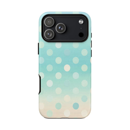 Abstract Palm Tough Phone Case — Minimal Coastal Blue Protective Cover