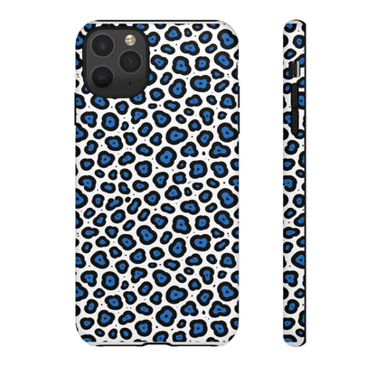 Blue Leopard Print Phone Case – Tough Protective Cover