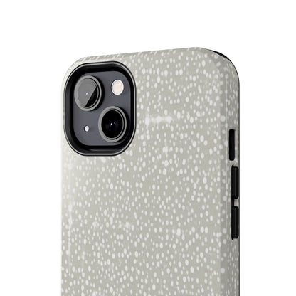 Speckled Gray Tough Phone Case — Protective Shockproof iPhone Cover
