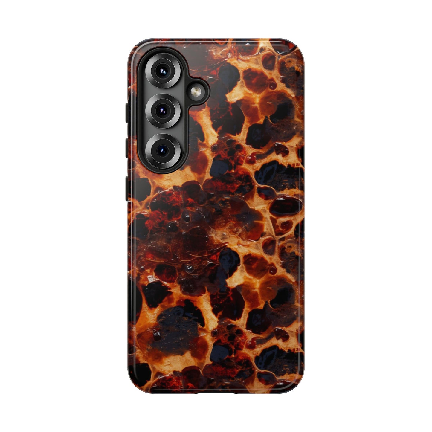 Tortoiseshell Phone Case — Protective iPhone Cover with Classic Amber Pattern