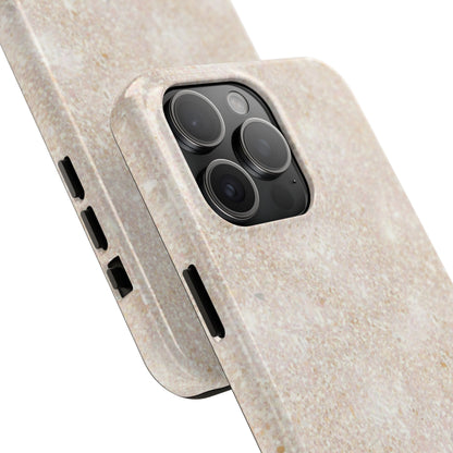 Marble Texture Tough Phone Case — Sandstone Protective Phone Cover