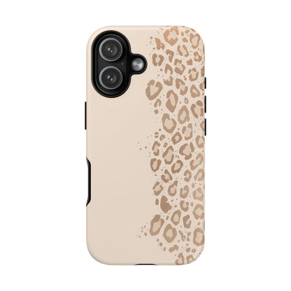 Phone Case – Beige Leopard Print Protective Cover