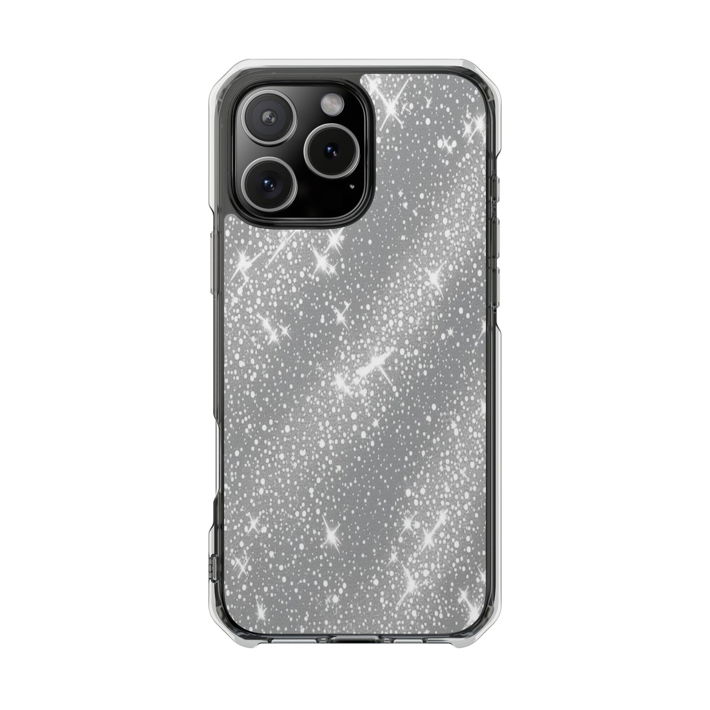 Clear Glitter Magnetic Phone Case — Sparkle Impact Protection