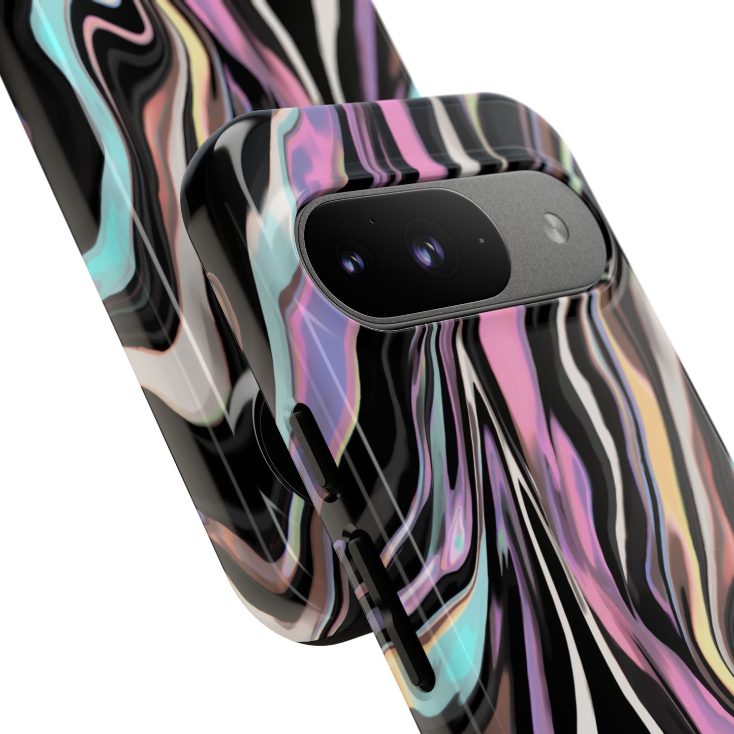 Abstract Marble Tough Phone Case — Pastel Swirl Protective Cover