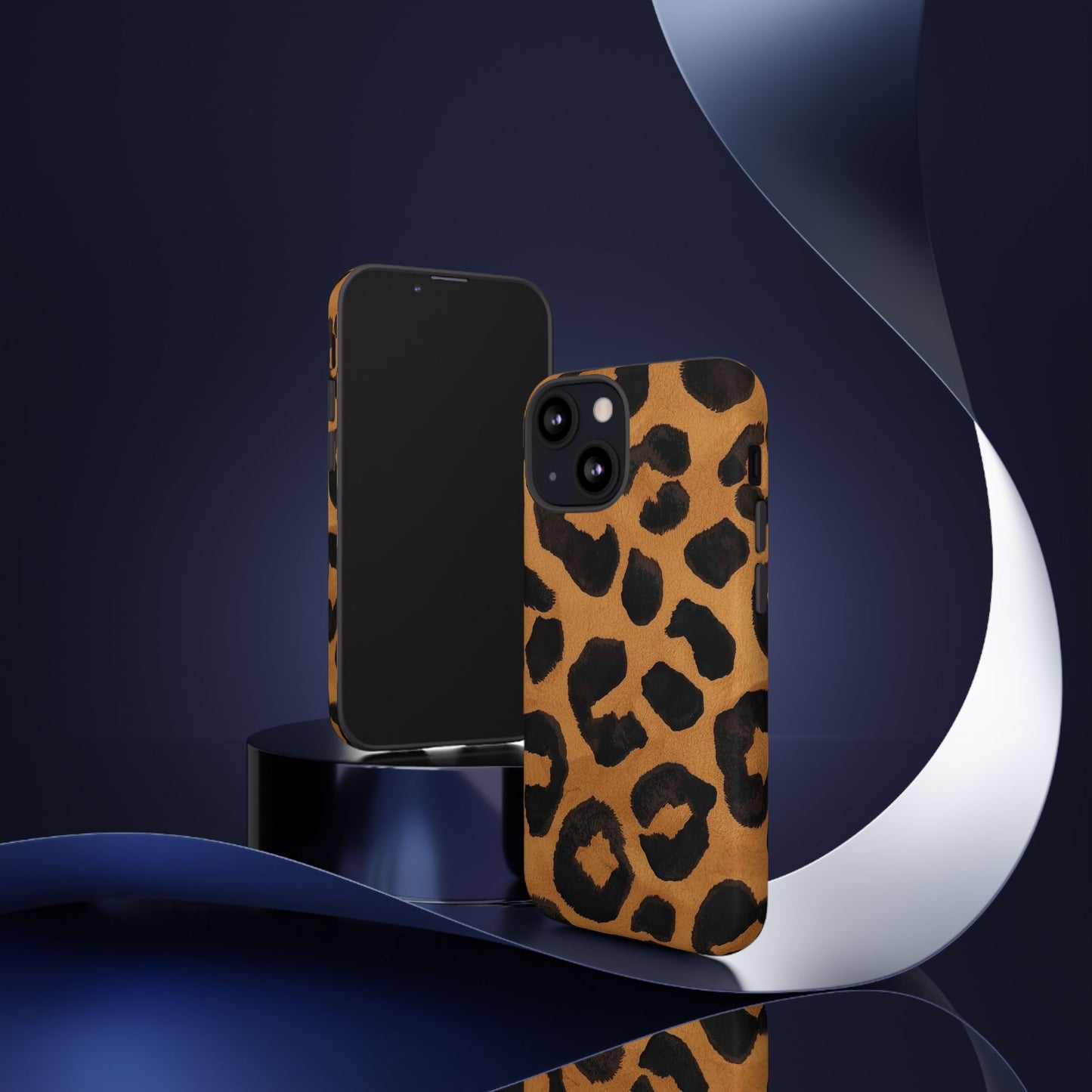 Leopard Print Tough Phone Case — Protective Animal Print iPhone Case