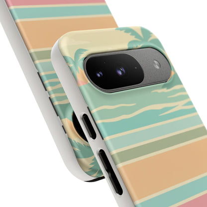 Tough Case — Retro Pastel Sunset Palm Tree Phone Case