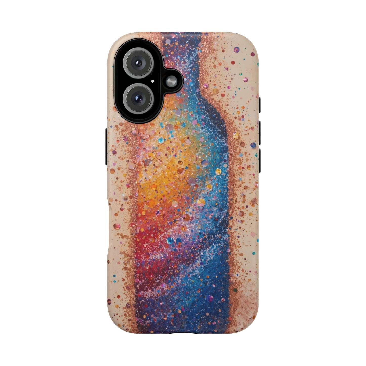 Galaxy Bottle Tough Phone Case — Colorful Nebula Splash iPhone Cover