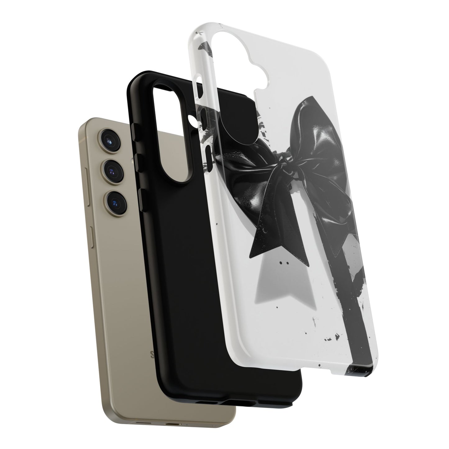 Phone Case — Black Bow Graphic Protective Cover