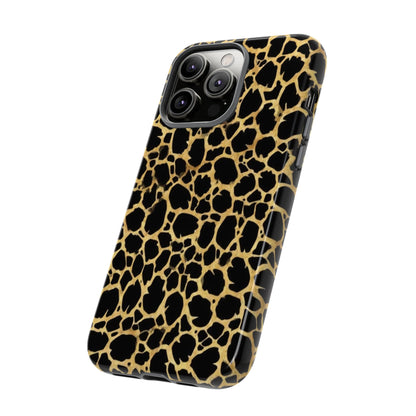 Giraffe Print Tough Phone Case — Durable Leopard-Style Protective Cover