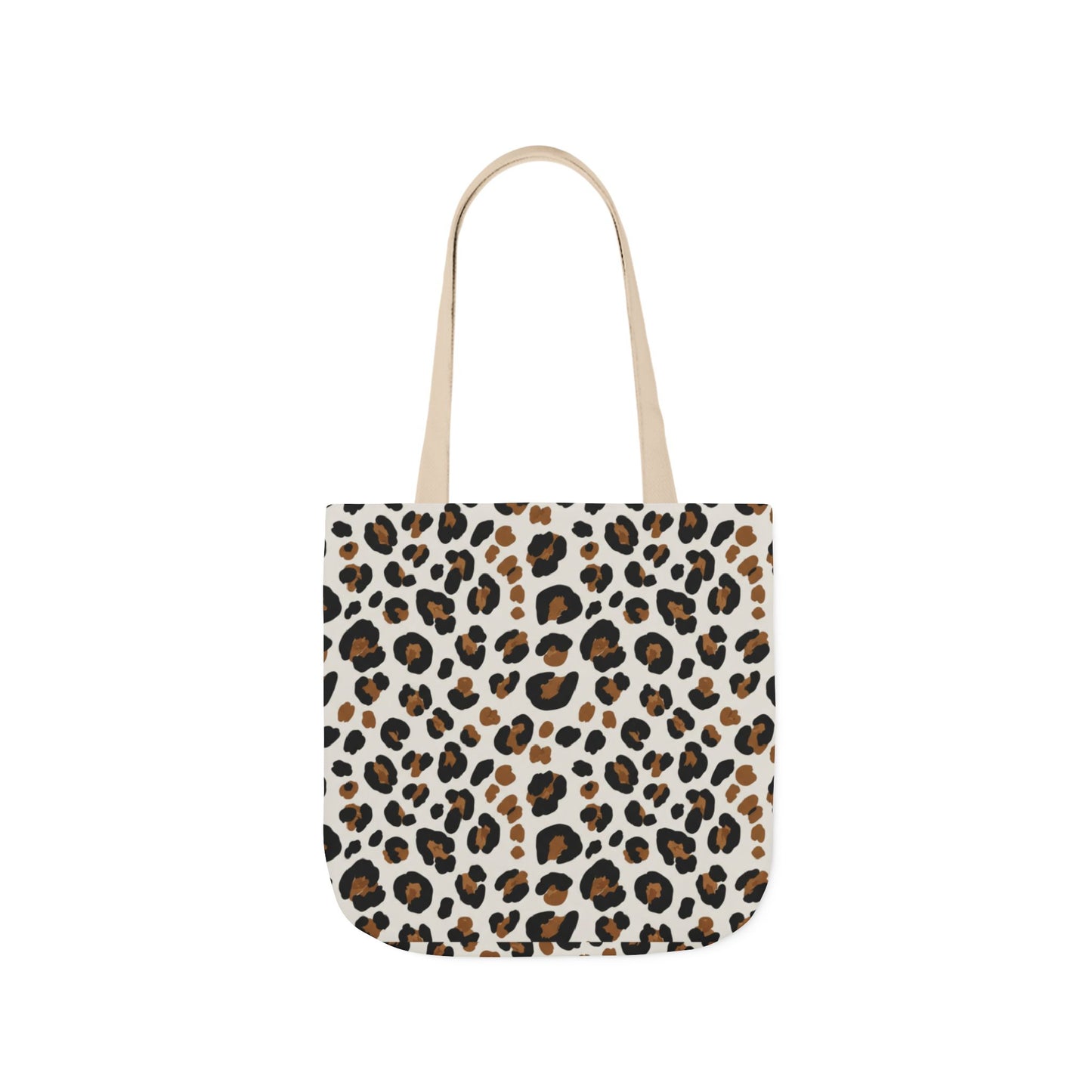 Leopard Print Canvas Tote Bag — Chic Animal-Print Shopper
