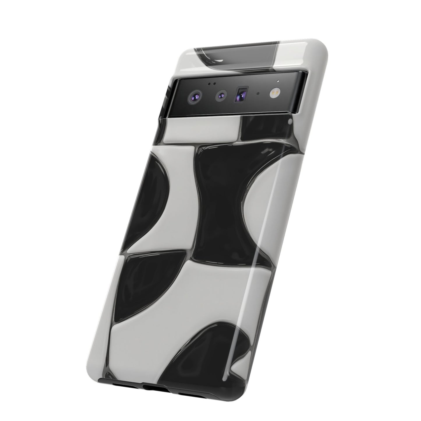 Black & White Abstract Pattern Tough Phone Case