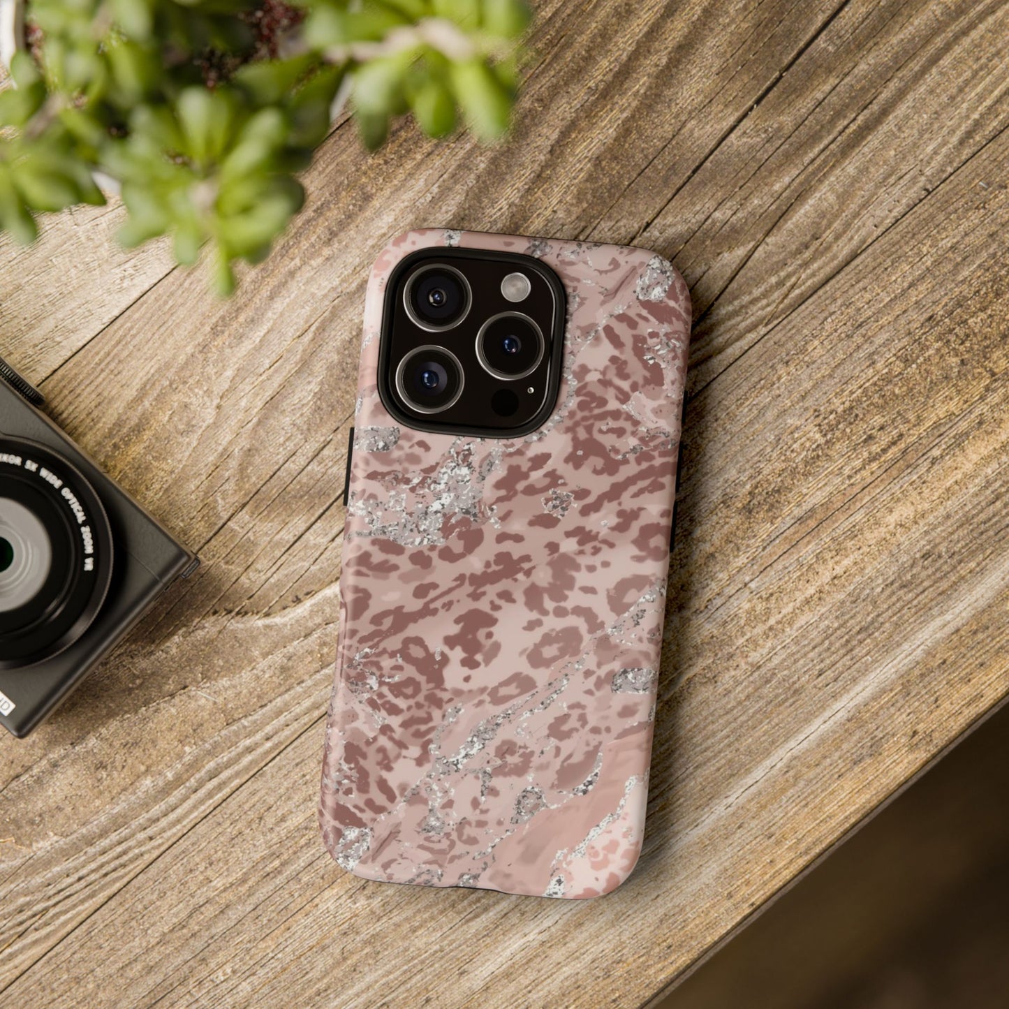 Tropical Monstera Phone Case — Colorful Leaf Protective Tough Case