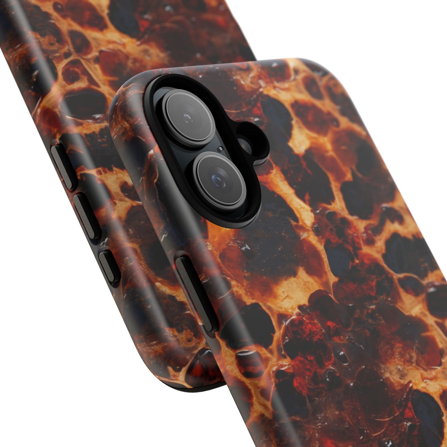 Tortoiseshell Phone Case — Protective iPhone Cover with Classic Amber Pattern
