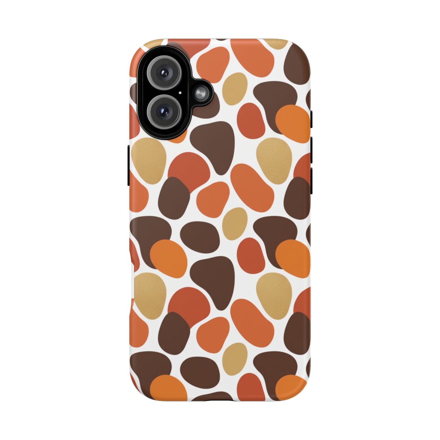 Phone Case — Retro Pebble Pattern in Warm Autumn Colors