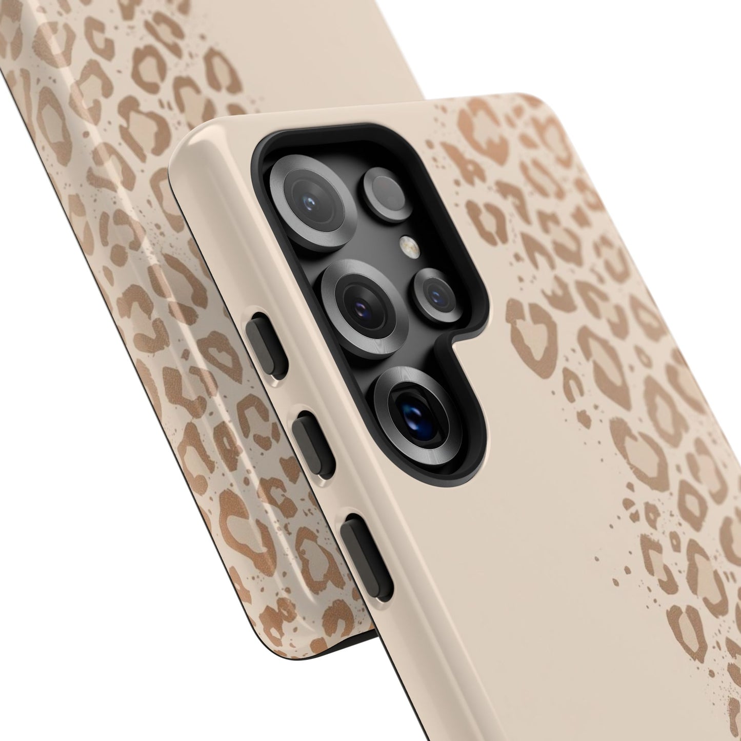 Phone Case – Beige Leopard Print Protective Cover
