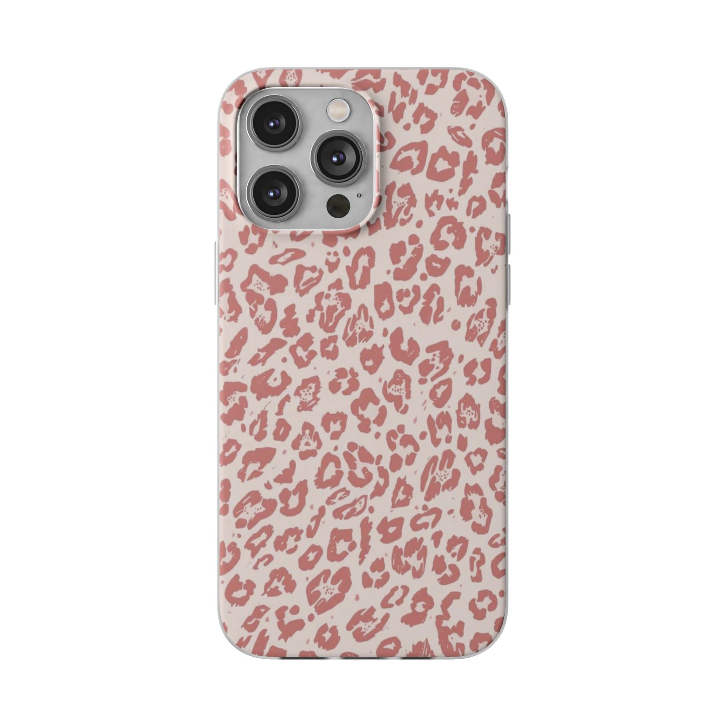 Pink Leopard Print Phone Case – Slim Flexible Protective Cover