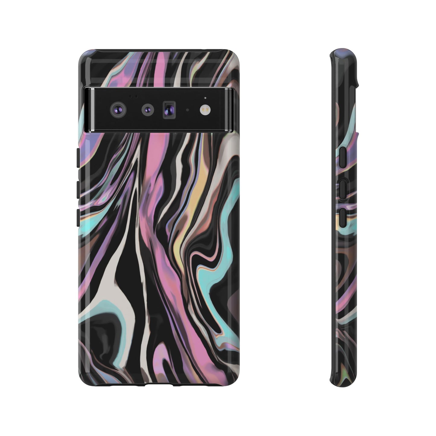 Abstract Marble Tough Phone Case — Pastel Swirl Protective Cover