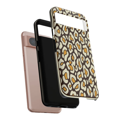Leopard Print Tough Phone Case — Durable Protective iPhone Cover