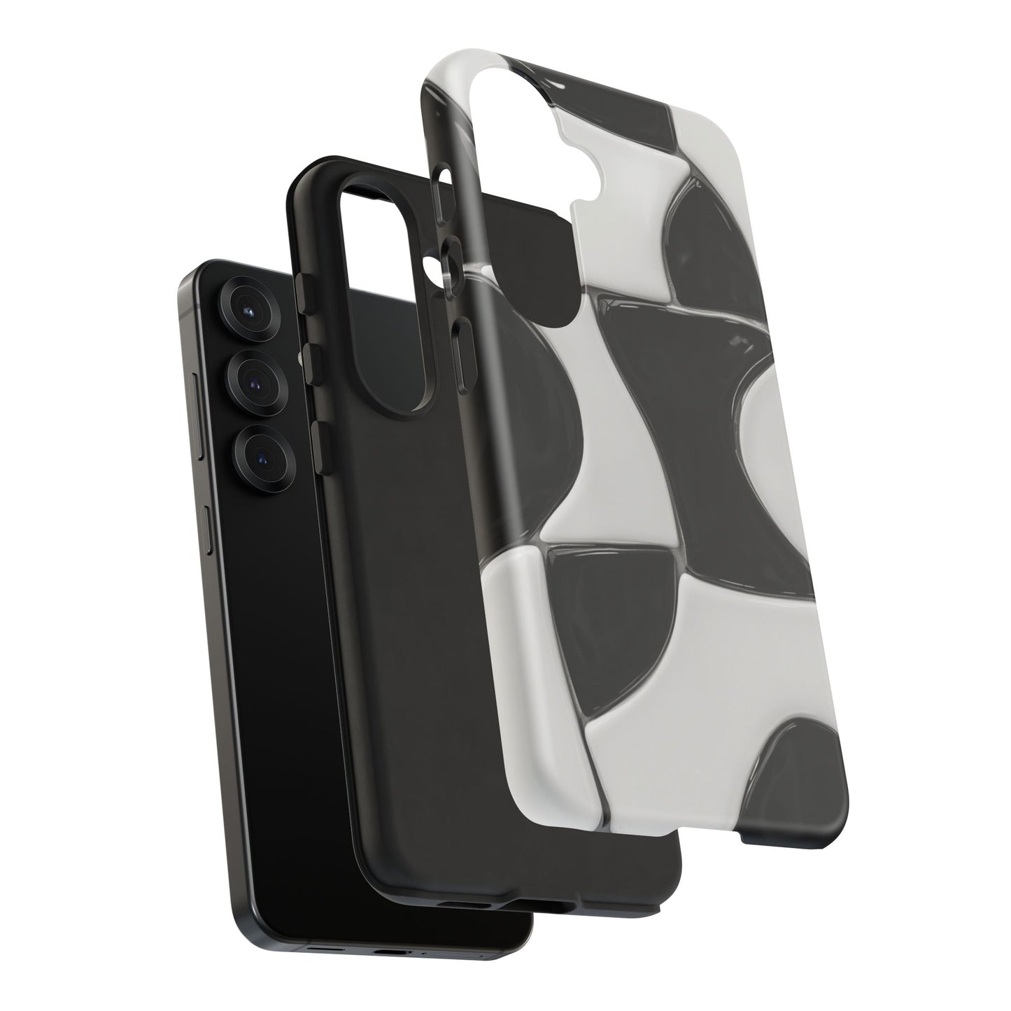 Black & White Abstract Pattern Tough Phone Case