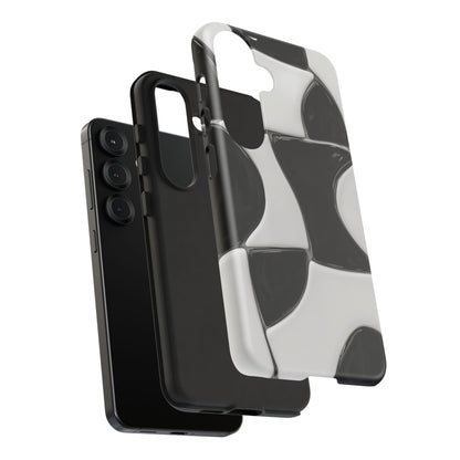 Black & White Abstract Pattern Tough Phone Case