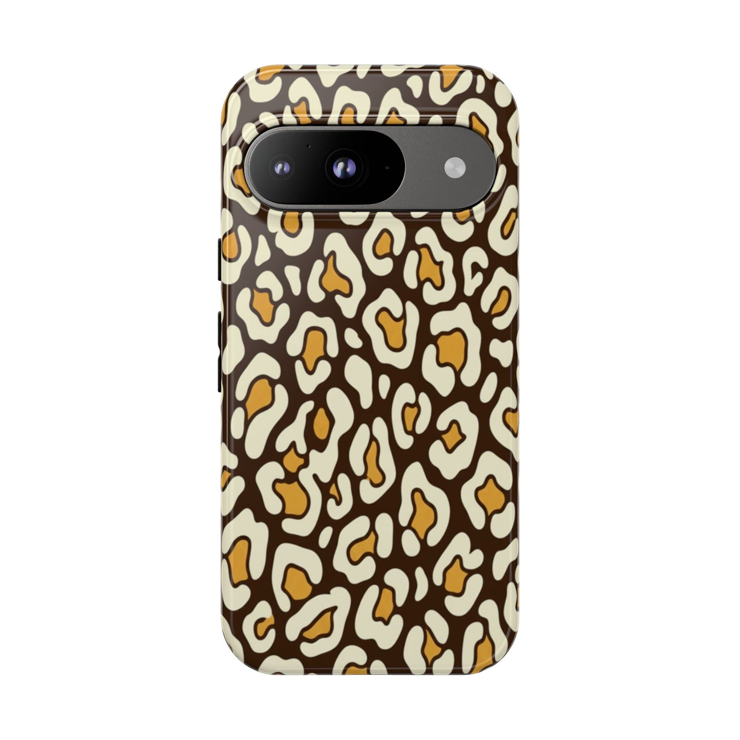 Leopard Print Tough Phone Case — Durable Protective iPhone Cover