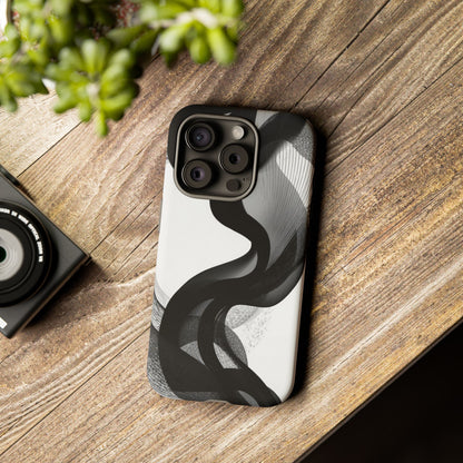 Phone Case — Monochrome Abstract Protective Cover