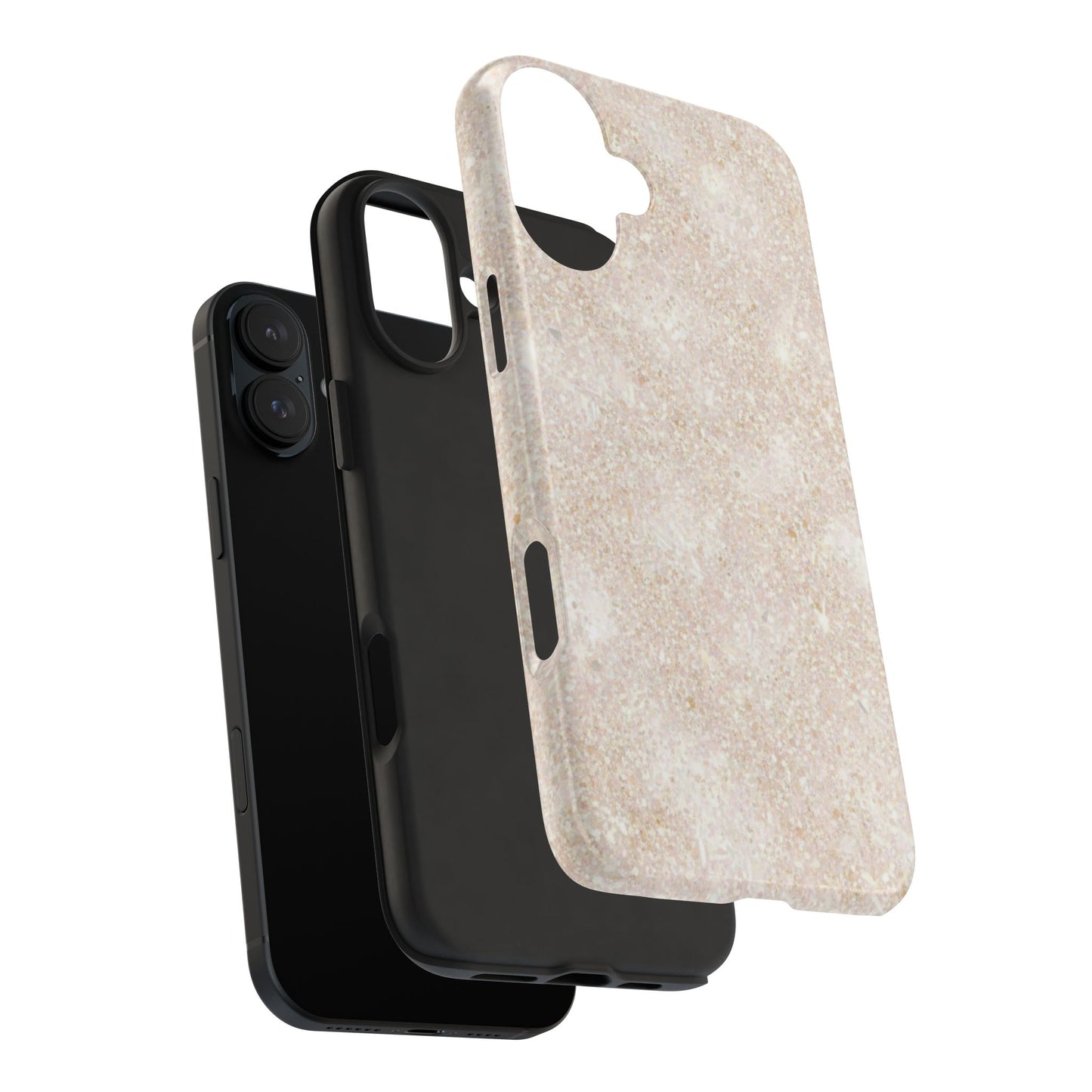 Marble Texture Tough Phone Case — Sandstone Protective Phone Cover