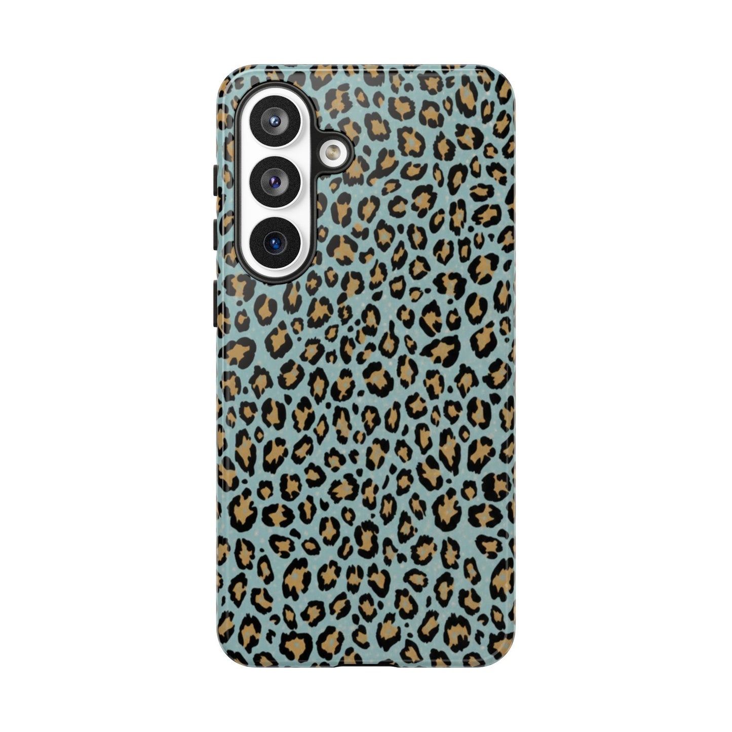 Leopard Print Tough Phone Case - Blue Cheetah Protective Cover
