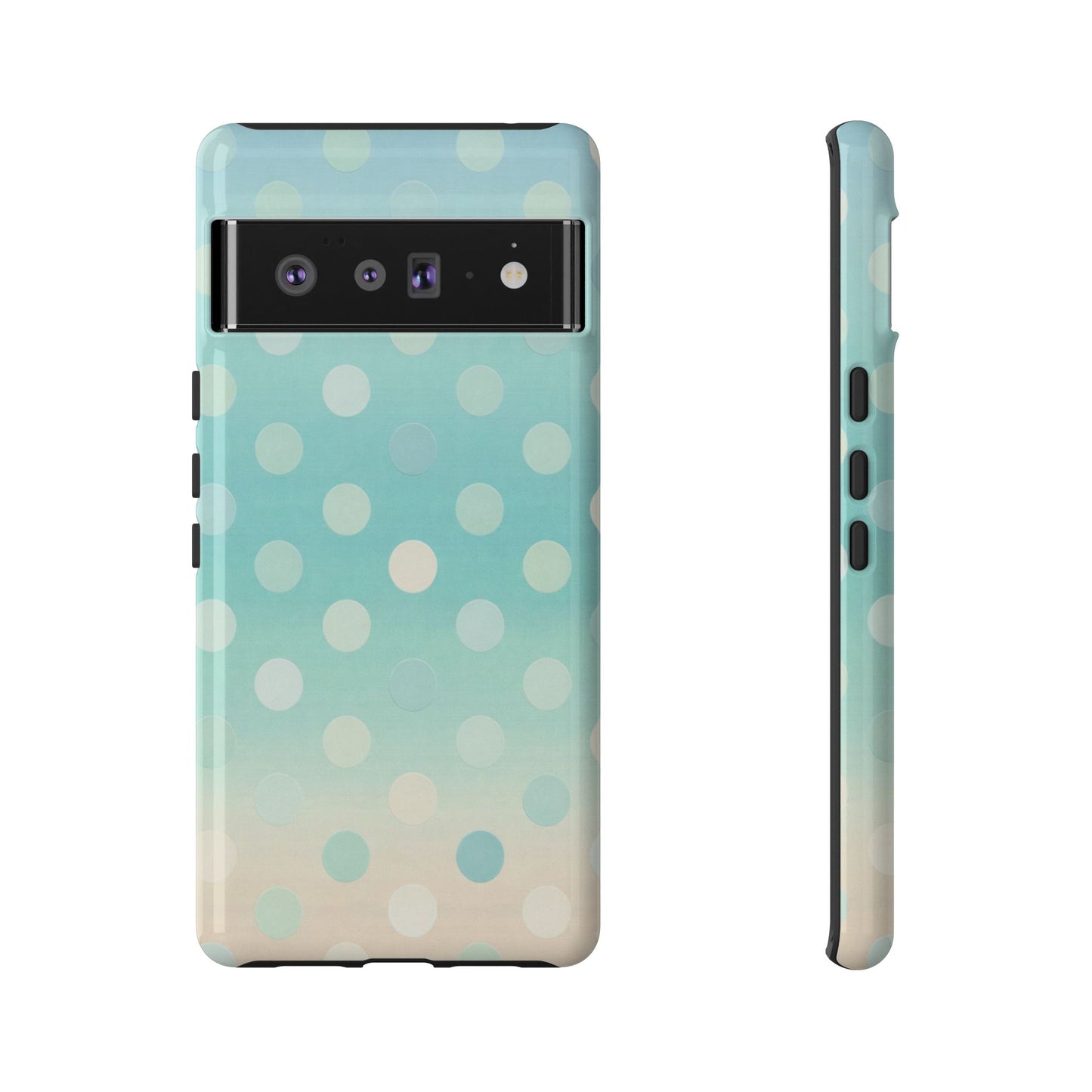 Abstract Palm Tough Phone Case — Minimal Coastal Blue Protective Cover