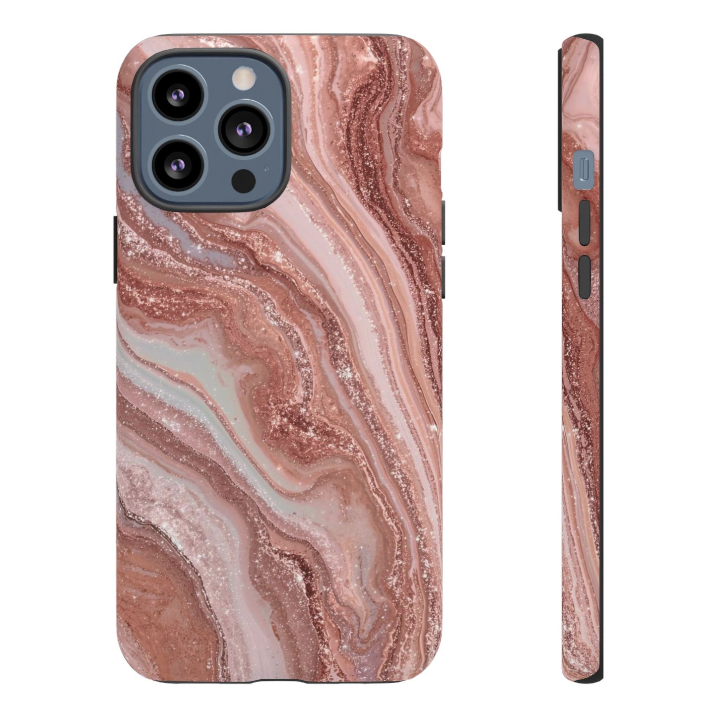 Rose Gold Marble Tough Phone Case