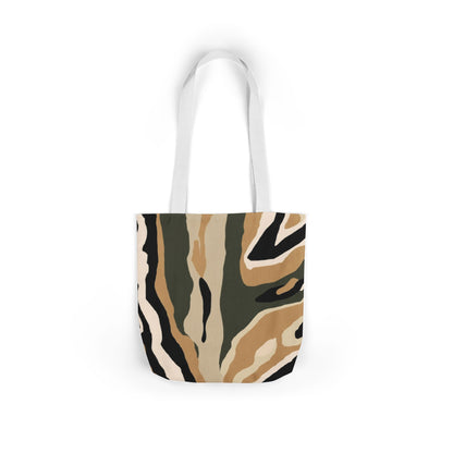 Canvas Tote Bag — Neutral Desert Camo Abstract Print